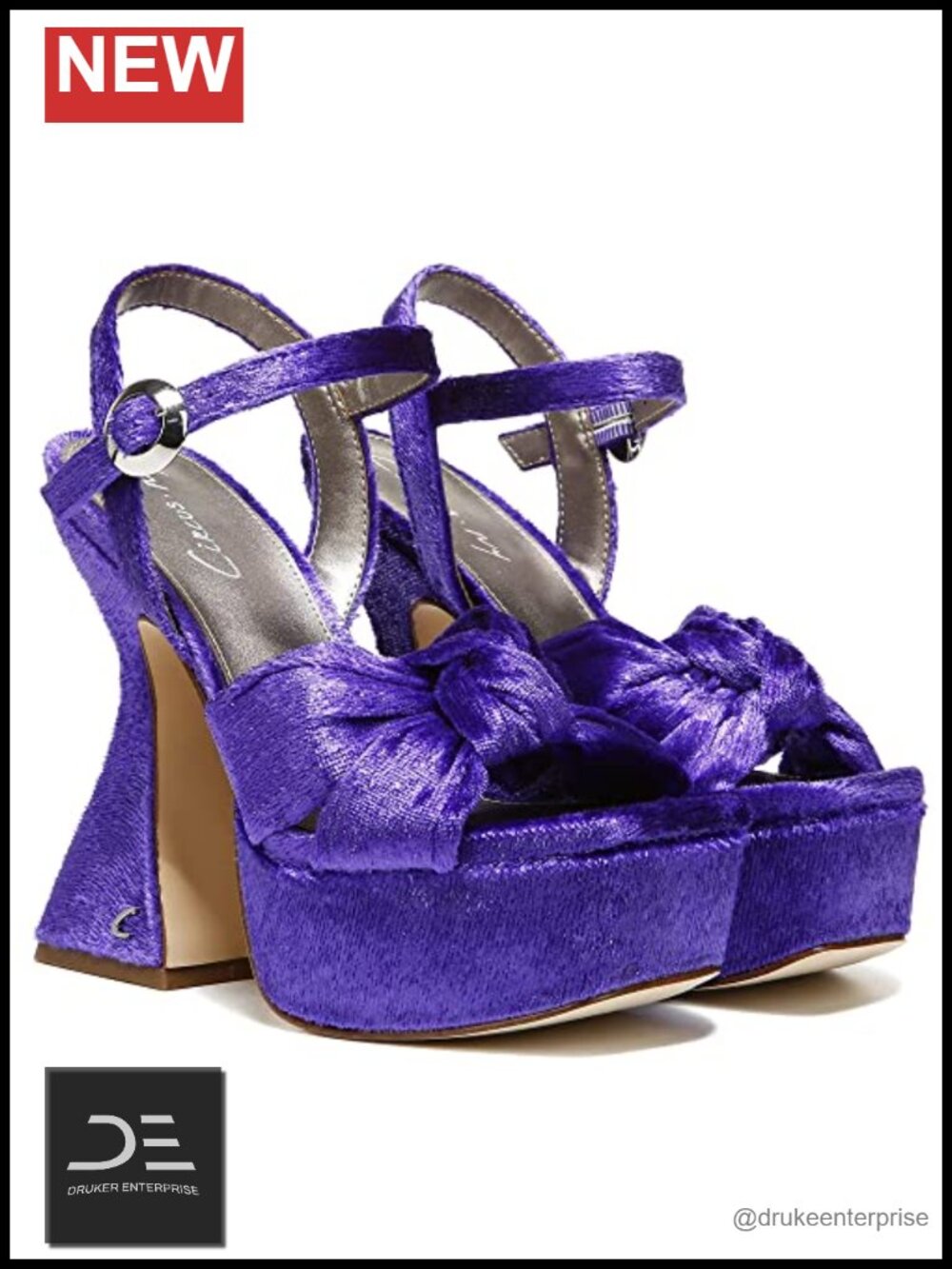 Sam Edelman Audrea Platform Sandals with Sculptural Heel and Woven Detailing
